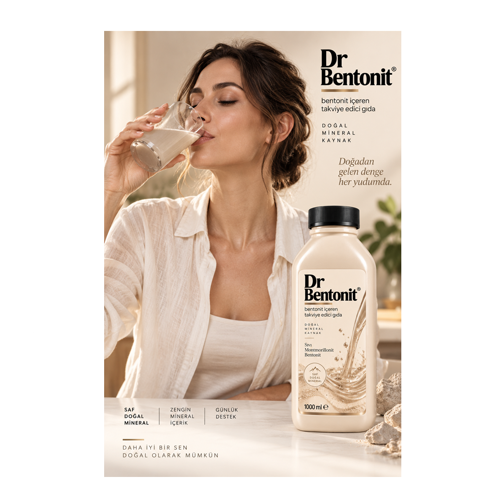Dr Bentonit® İçilebilir Kil Bentonit İçeren Takviye Edici Gıda
